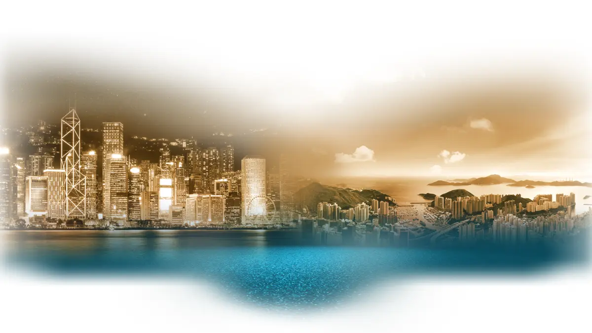 Blue Coast 港島南岸天際線電腦模擬圖